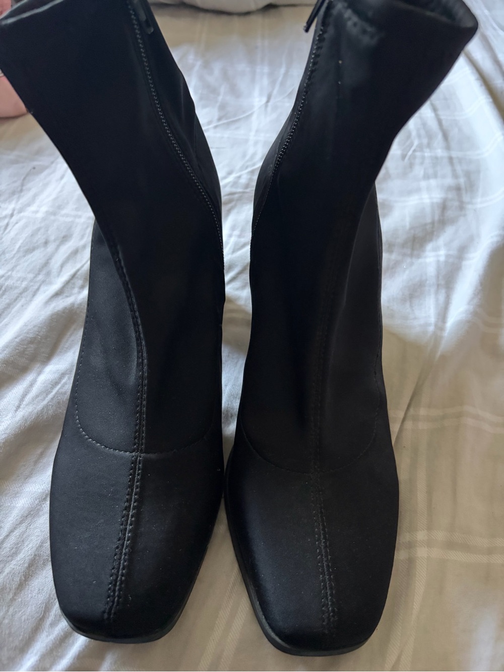 Forever 21 Black Stretch Sock Booties